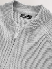 グレー - ジップアップ カーディガン（3 ヶ月〜 7 歳） - 画像 7 / 8