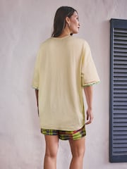 Butter Yellow Graphic Greek Vase Print Short Sleeve T-Shirt - Image 3 of 7