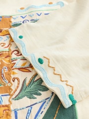 Butter Yellow Graphic Greek Vase Print Short Sleeve T-Shirt - Image 7 of 7