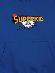 Personalised Boys Superkid Hoodie by Stitch Style - Image 4 of 4