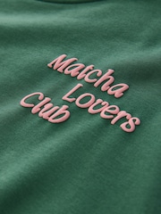 Green Matcha Graphic Sweatshirt - Image 8 of 9