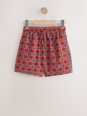Rust Brown Printed Swim Shorts (3-16yrs) - Image 7 of 10