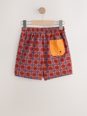 Rust Brown Printed Swim Shorts (3-16yrs) - Image 8 of 10