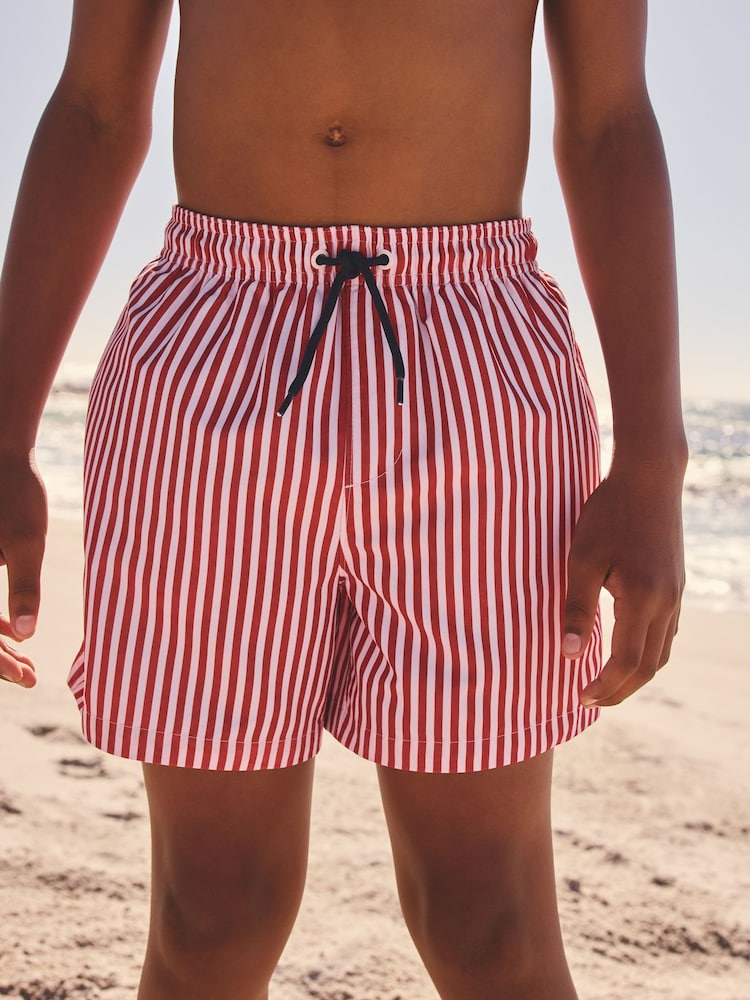 Red Stripe Swim Shorts (3-16yrs) - Image 1 of 5