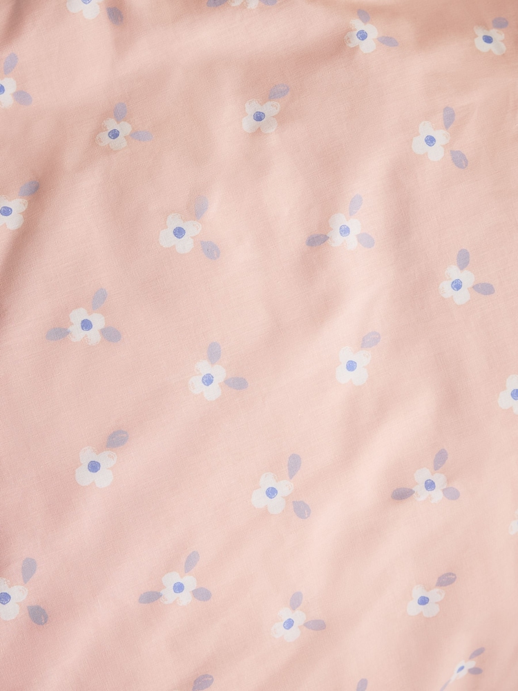 2 Pack Blue/Neutral Floral Duvet Cover and Pillowcase Set - Image 7 of 7