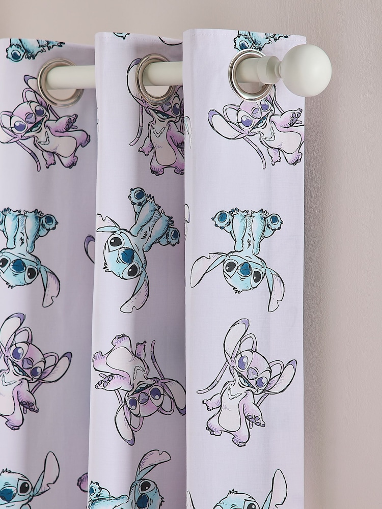 Pink Lilo and Stitch Eyelet Blackout Curtains - Image 4 of 4