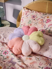 Pink/Purple Flower Cushion - Image 1 of 6