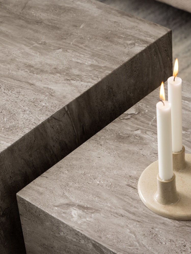Actona Grey Dice Coffee Table Set - Image 2 of 5