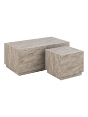 Actona Grey Dice Coffee Table Set - Image 3 of 5