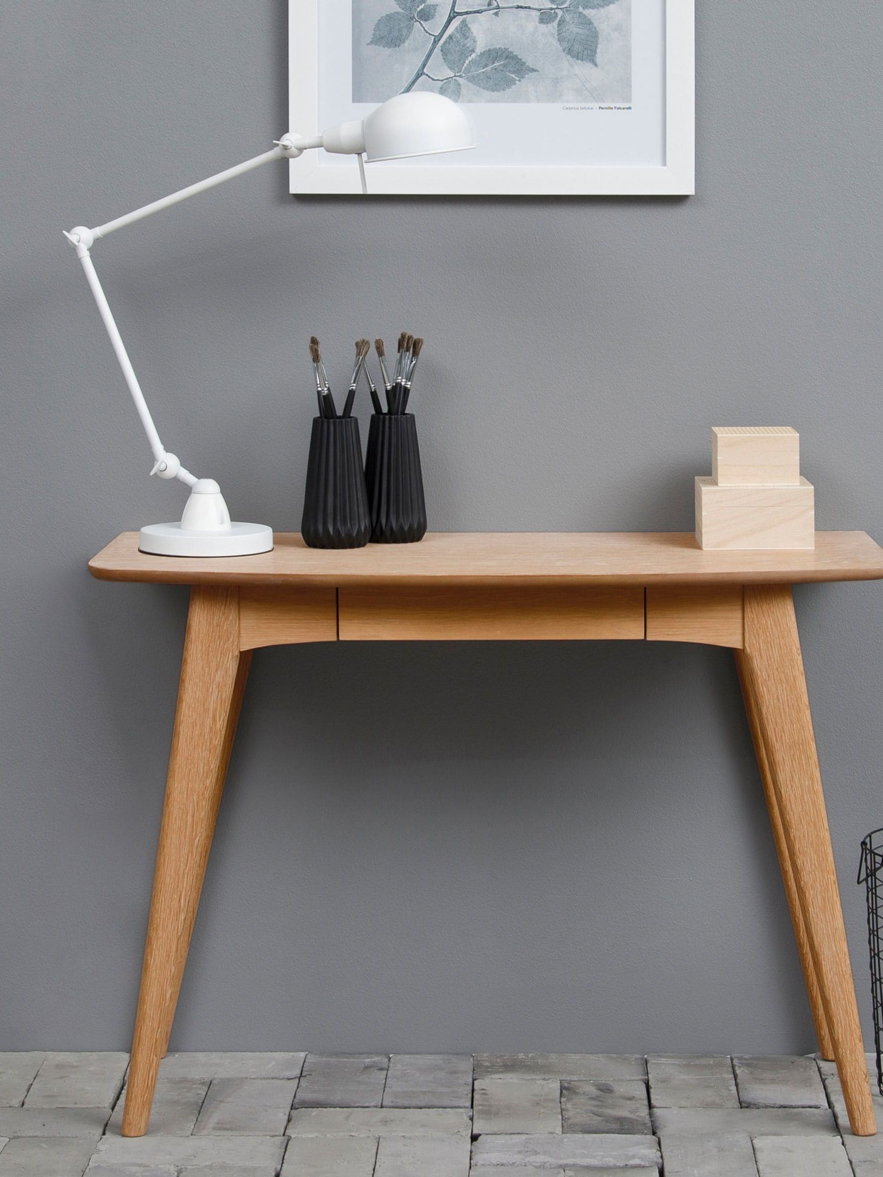 Furniture To Go Woodstock Office Desk In Oak - 1 - Natural - 45 - Image 6