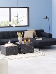 Actona Black Dice Square Coffee Table Set - Image 3 of 6