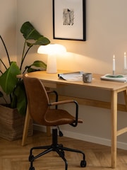 Actona Oak Barnett Desk - Image 1 of 6