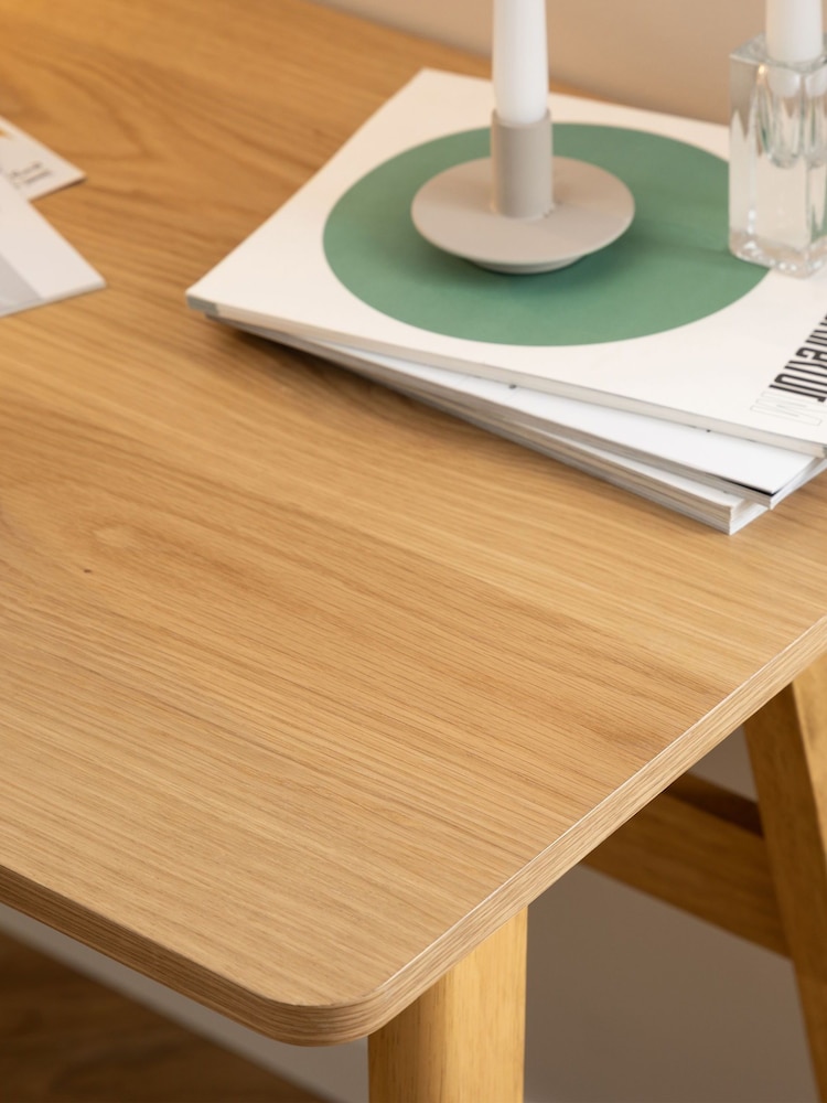 Actona Oak Barnett Desk - Image 2 of 6