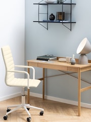Actona Oak Paul Office Desk - Image 1 of 6