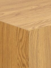 Actona Oak Dice Square Coffee Table - Image 4 of 6