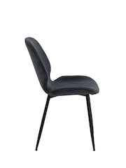 Actona Set of 4 Black Femke Dining Chairs - Image 6 of 6
