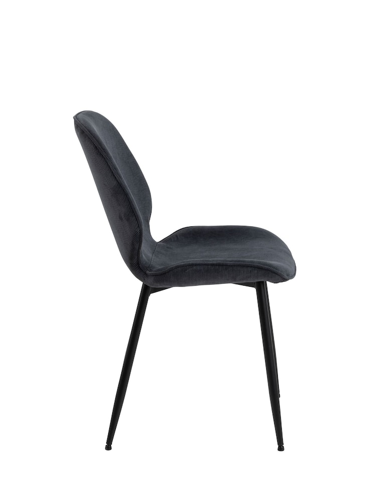 Actona Set of 4 Black Femke Dining Chairs - Image 6 of 6