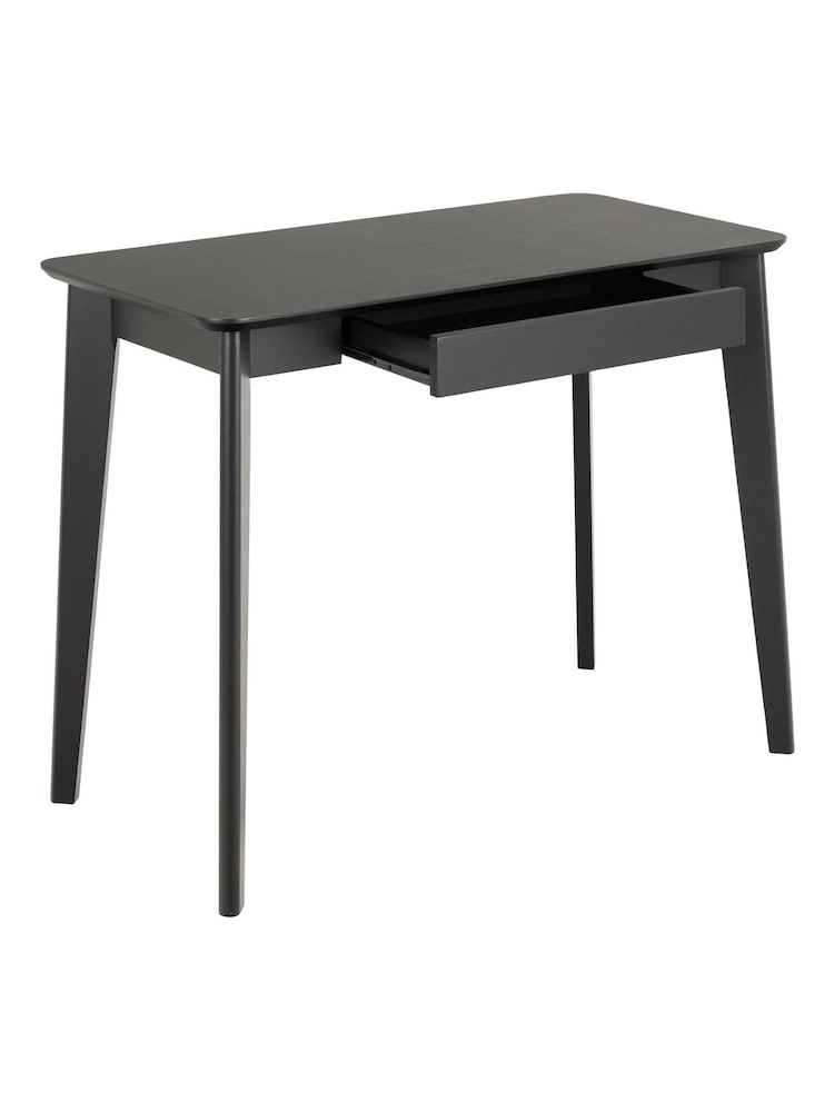 Actona Black Roxby Office Desk - Image 6 of 6