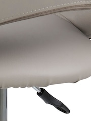 Actona Grey Plump Swivel Bar Stool with Open Back - Image 6 of 6