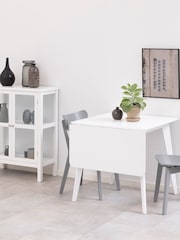 Actona White Roxby Square Dining Table - Image 3 of 6