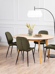 Actona Set of 4 Green Femke Dining Chairs - Image 1 of 6