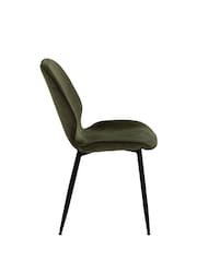 Actona Set of 4 Green Femke Dining Chairs - Image 5 of 6