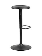 Actona Set of 2 Black Finch Bar Stools - Image 4 of 6