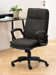Actona Black Brad Swivel Office Chair - Image 1 of 5