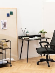 Actona Black Brad Swivel Office Chair - Image 2 of 5