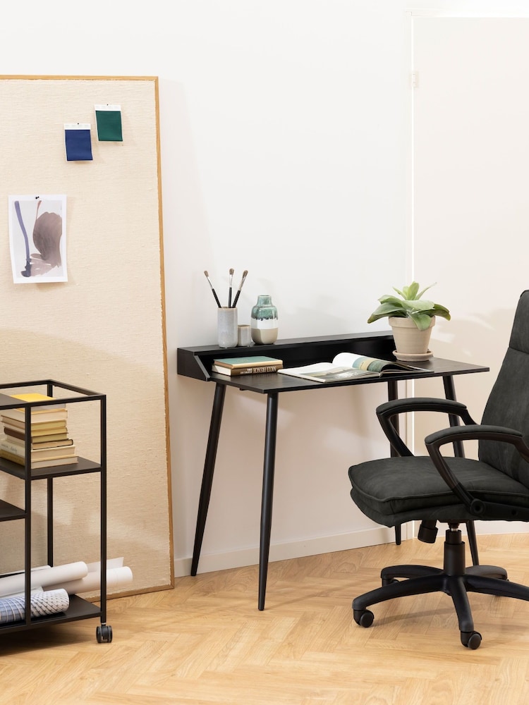 Actona Black Brad Swivel Office Chair - Image 2 of 5