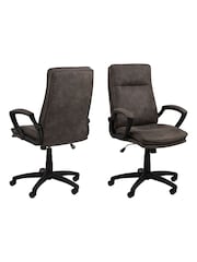 Actona Black Brad Swivel Office Chair - Image 4 of 5