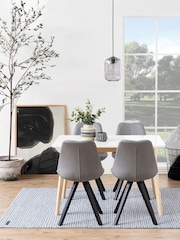 Actona White Oak Raven Dining Table - Image 1 of 4