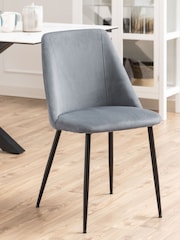 Actona Grey Ines Dining Chair Set of 4 - Image 2 of 6