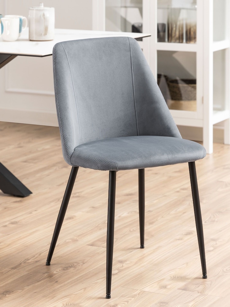 Actona Grey Ines Dining Chair Set of 4 - Image 2 of 6