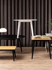 Actona White Roxby Compact Round Dining Table - Image 1 of 6