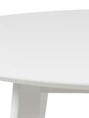 Actona White Roxby Compact Round Dining Table - Image 5 of 6