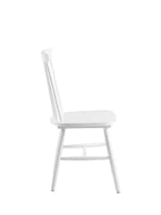 Actona Set of 2 White Riano Dining Chairs - Image 4 of 6