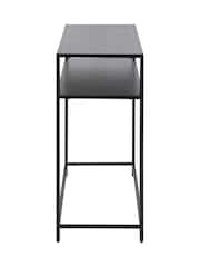 Actona Black Newcastle Console Table with Open Shelf - Image 6 of 6