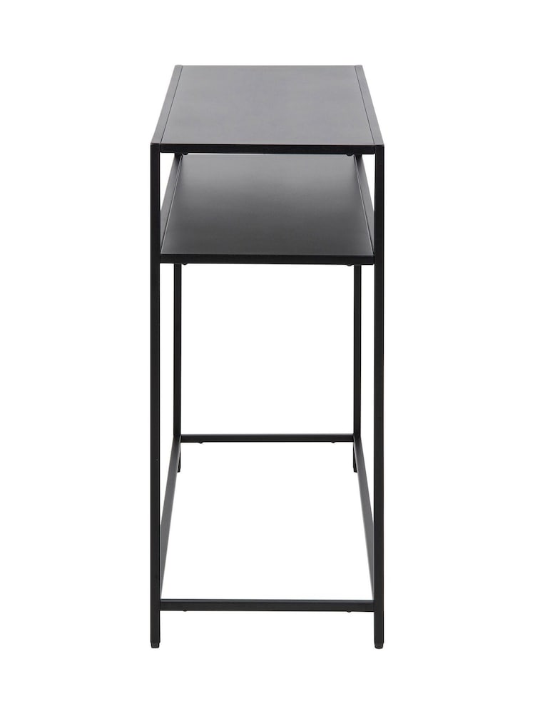 Actona Black Newcastle Console Table with Open Shelf - Image 6 of 6