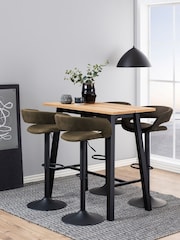 Actona Black Oak Chara Bar Table - Image 1 of 6