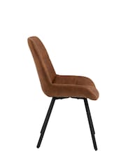 Actona Set of 2 Black Oak Waylor Dining Chairs - Image 5 of 6