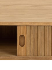 Actona Oak Langley Coffee Table Sliding Door - Image 5 of 5