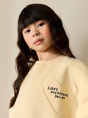 Yellow/Blue Stripe Sweatshirt and Wide Leg Trousers Set (3-16yrs) - Image 2 of 8