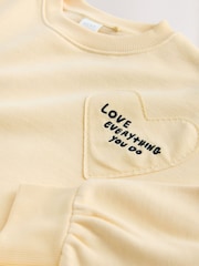 Yellow/Blue Stripe Sweatshirt and Wide Leg Trousers Set (3-16yrs) - Image 8 of 8