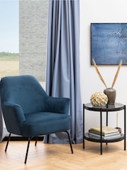 Actona Blue Melissa Lounge Chair - Image 1 of 6
