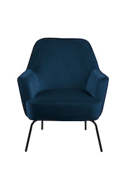Actona Blue Melissa Lounge Chair - Image 3 of 6
