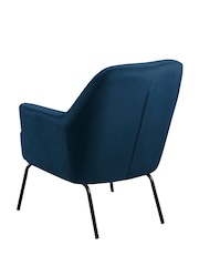 Actona Blue Melissa Lounge Chair - Image 4 of 6