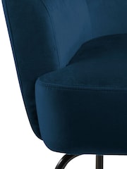 Actona Blue Melissa Lounge Chair - Image 5 of 6