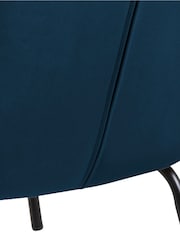 Actona Blue Melissa Lounge Chair - Image 6 of 6