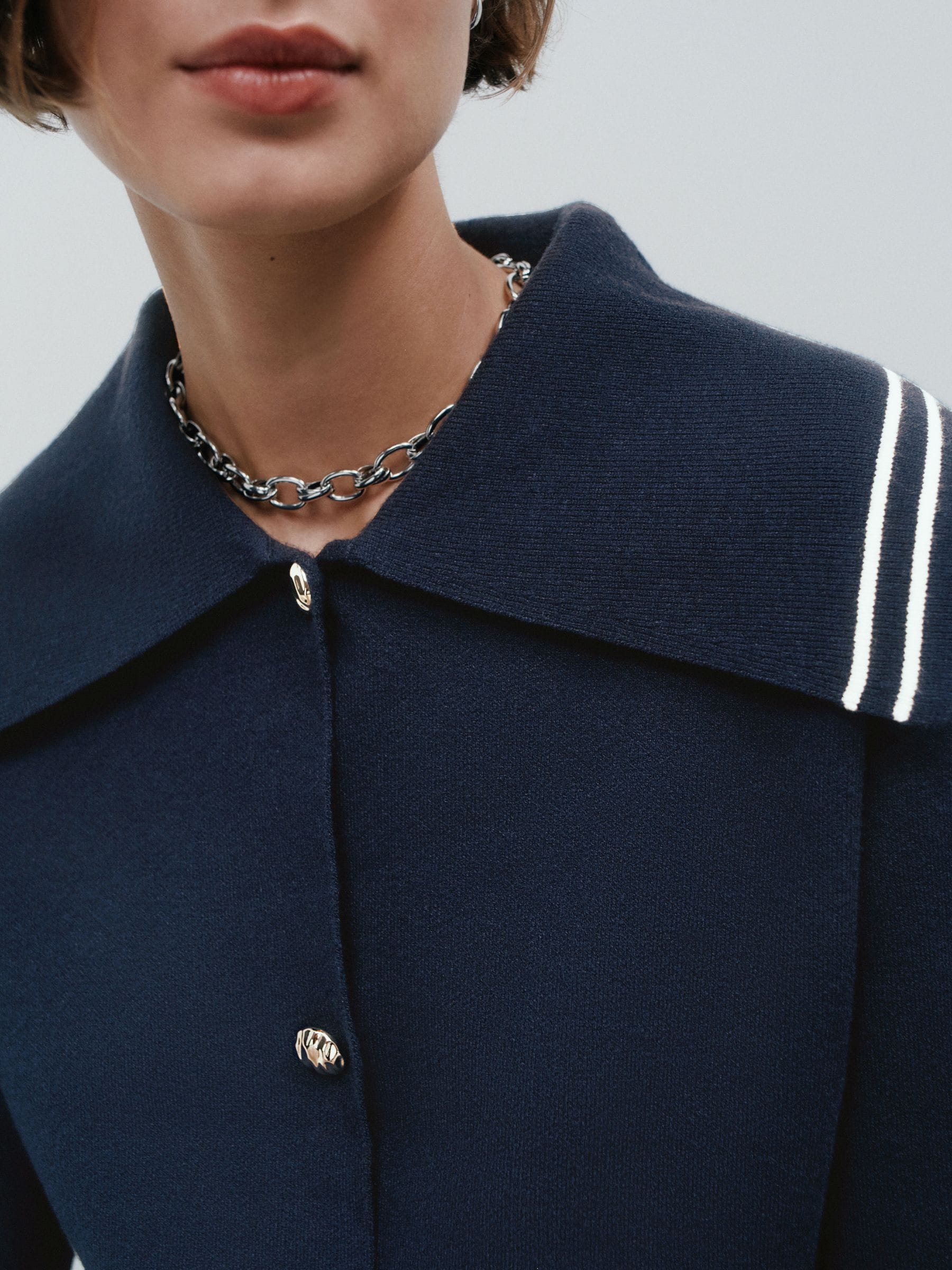 Buy Navy Sailor Collar Cardigan from Next USA Buy Navy Sailor Collar Cardigan from Next USA